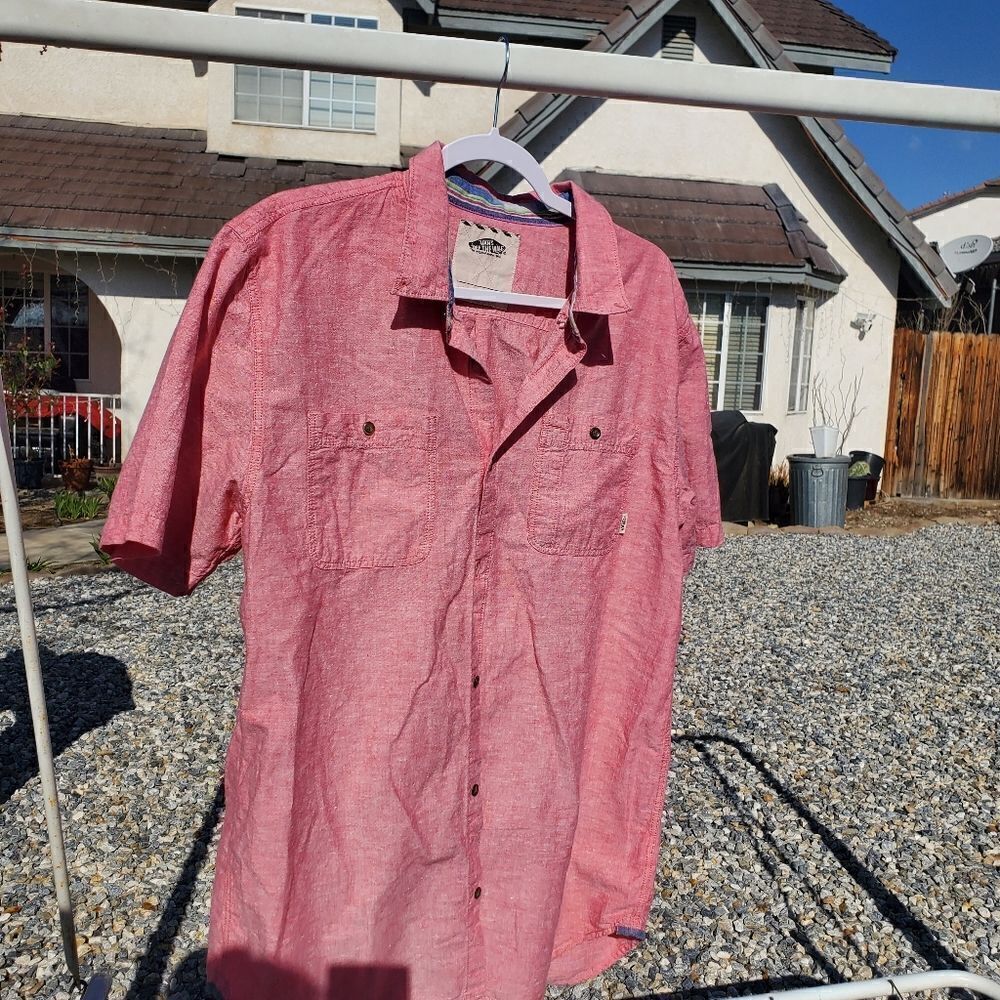 Vans pink shirt for mens